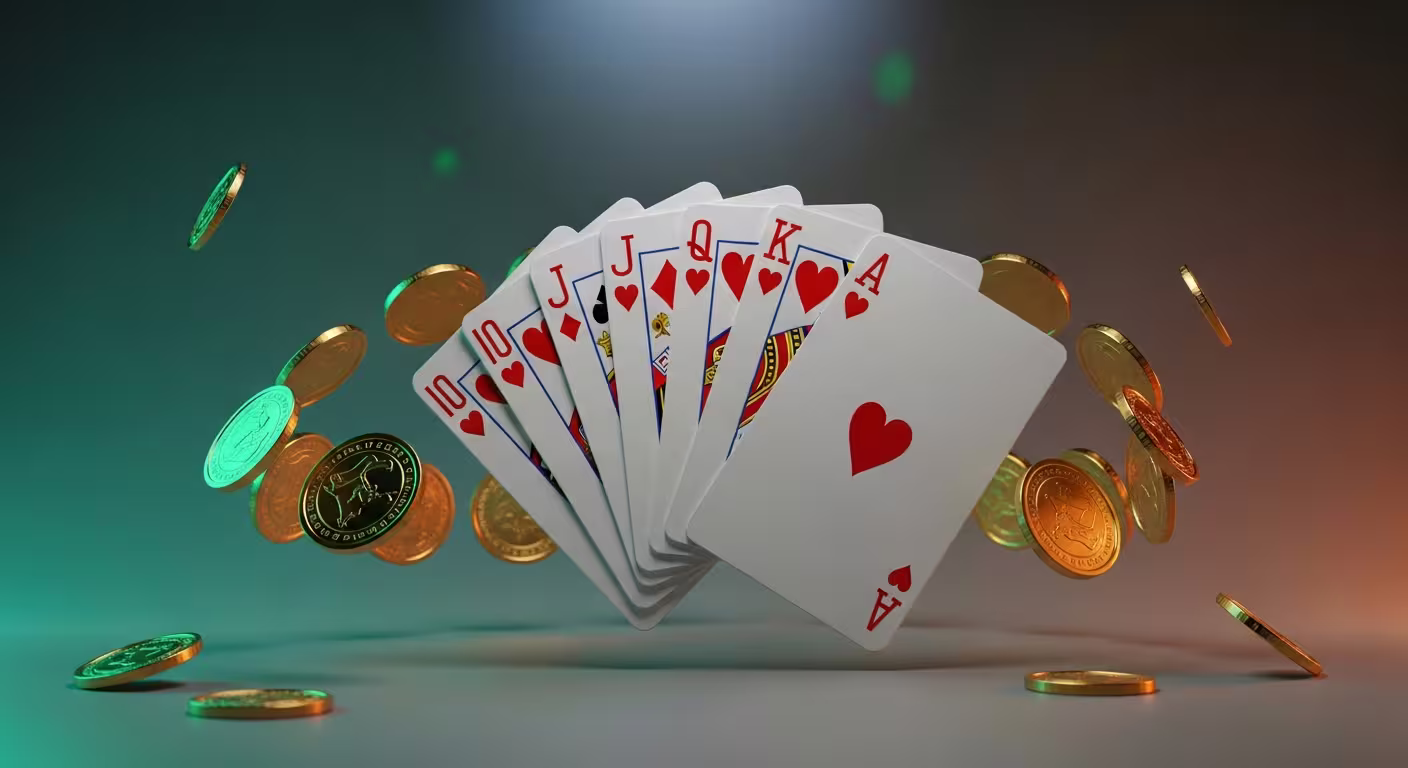 Player reviewing strategy notes beside casino chips and cards